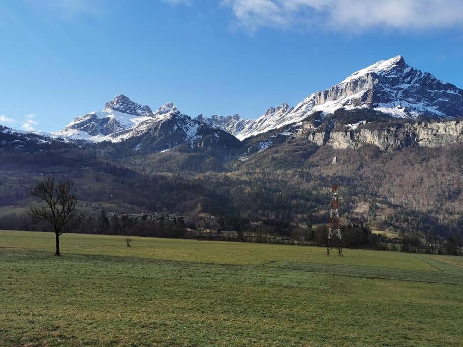 Super Appartement Cocooning Vu Mont Blanc Sallanches Esterno foto